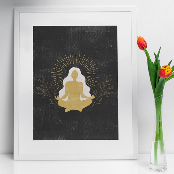 Wall Art Bohemian Woman Silhouette Celestial Print Poster Unframed - Picture 6 of 16